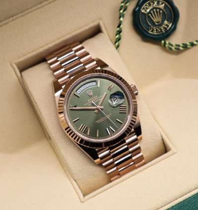 Rolex Day-date 40 Olive Green New Unworn Year 2021 Full Set