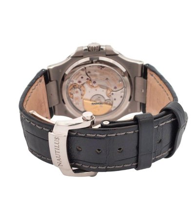 Patek Philippe Nautilus Moon Phase 40mm Grey White Gold 5712g-001 Box Papers