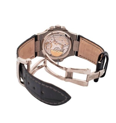 Patek Philippe Nautilus Moon Phase 40mm Grey White Gold 5712g-001 Box Papers