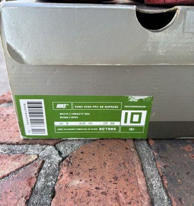 2003 Nike Supreme Sb Dunk High