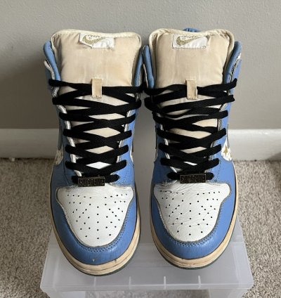 2003 Supreme Nike Sb Dunk High Blue Stars Size 9 307385141