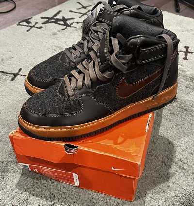 2004 Nike Air Force 1 Mid Inside Out Black Sable Green