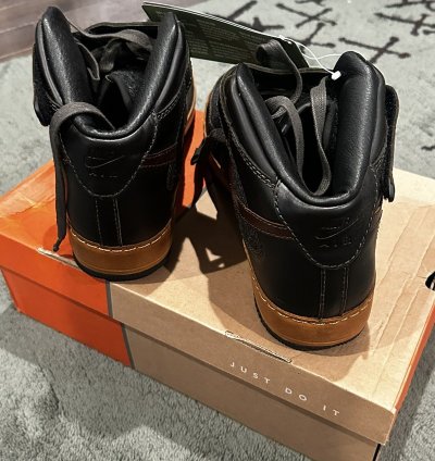 2004 Nike Air Force 1 Mid Inside Out Black Sable Green