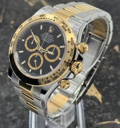 Rolex Daytona New 2025 - Daytona - Black Dial - Gold Steel - 126503