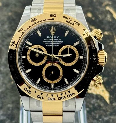 Rolex Daytona New 2025 - Daytona - Black Dial - Gold Steel - 126503