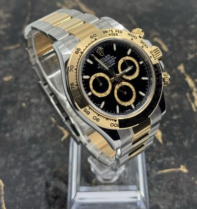 Rolex Daytona New 2025 - Daytona - Black Dial - Gold Steel - 126503