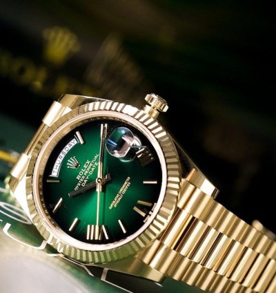 Rolex Day-date 40 Ombre Green - Unworn