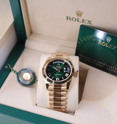 Rolex Day-date 40 Ombre Green - Unworn