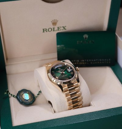 Rolex Day-date 40 Ombre Green - Unworn