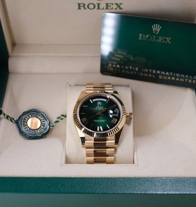 Rolex Day-date 40 Ombre Green - Unworn