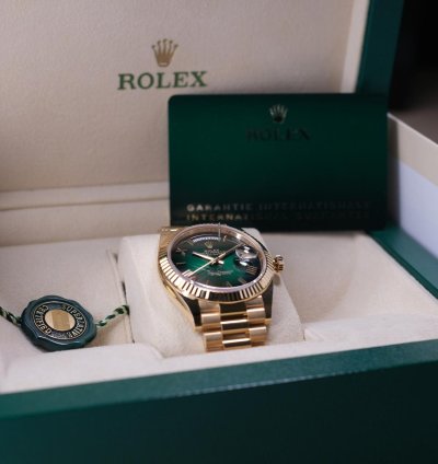 Rolex Day-date 40 Ombre Green - Unworn