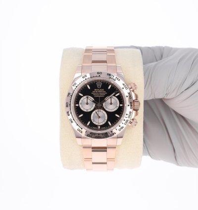 Rolex Daytona New 2025 126505 Black Pink Oyster Rose Gold 40 Mm
