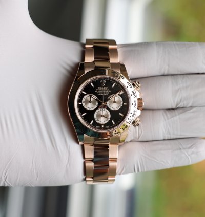 Rolex Daytona New 2025 126505 Black Pink Oyster Rose Gold 40 Mm