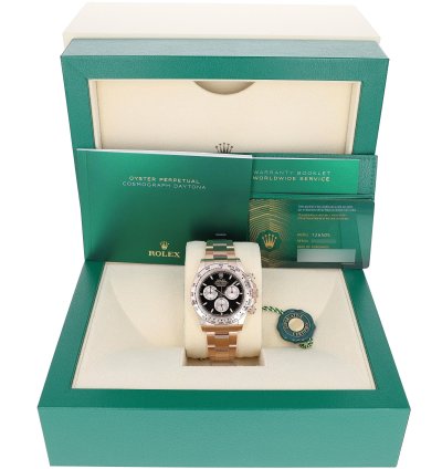 Rolex Daytona New 2025 126505 Black Pink Oyster Rose Gold 40 Mm