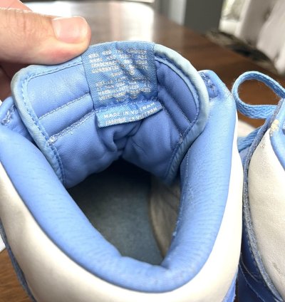 2004 Unc Dunks Vintage University Carolina Blue
