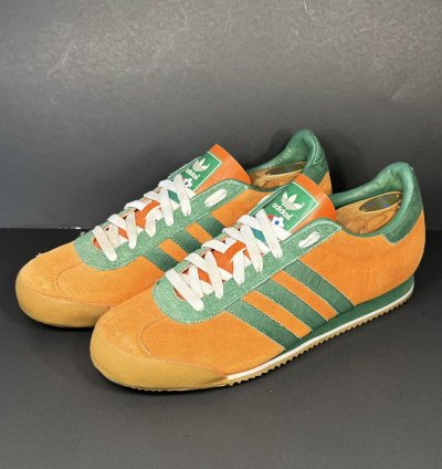 2004 Vintage Adidas Espana 82 Kick Orange Green