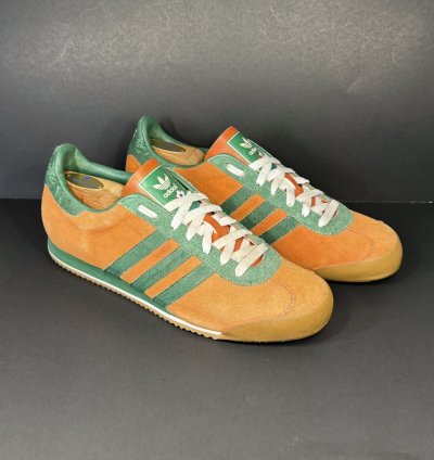 2004 Vintage Adidas Espana 82 Kick Orange Green