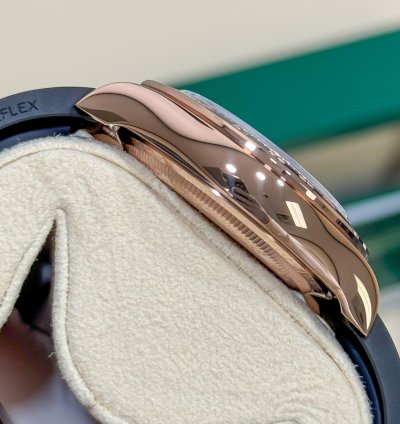 Rolex Daytona New 2025 126515ln Black Rose Gold Oysterflex 40 Mm