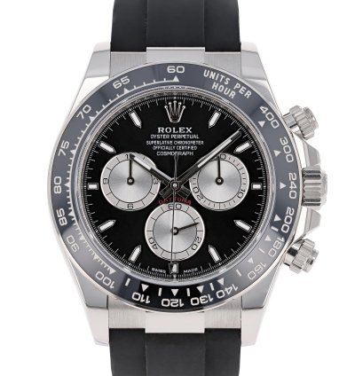 Rolex Daytona New 2025 126519ln Black White Gold Oysterflex 40 Mm