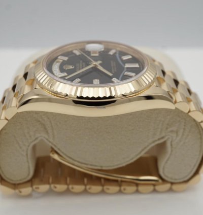 Rolex Day-date 40 Onyx Baguette Neu 2024 Full Set