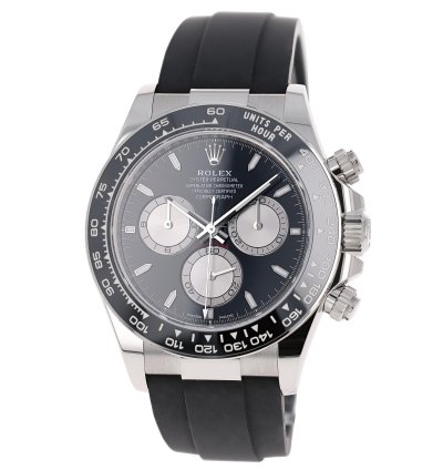 Rolex Daytona New 2025 126519ln Black White Gold Oysterflex 40 Mm