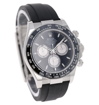 Rolex Daytona New 2025 126519ln Black White Gold Oysterflex 40 Mm