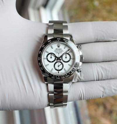 Rolex Daytona New 2025 April 126500ln White Panda Oyster Steel 40 Mm