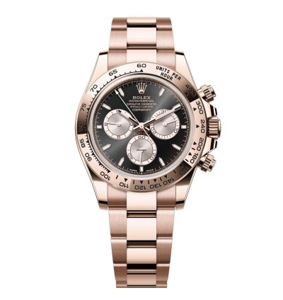 Rolex Daytona New 2025 Black Dial Sundust Subdial Rose Gold Case Oyster Bracelet
