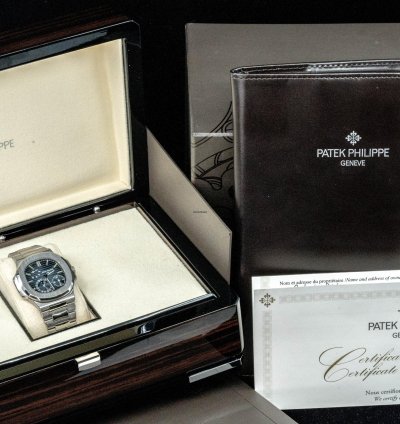 Patek Philippe Nautilus Moonphase Steel Blue Dial