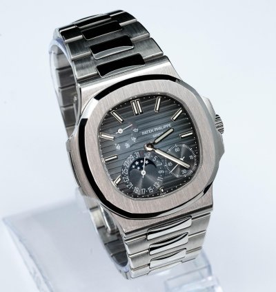 Patek Philippe Nautilus Moonphase Steel Blue Dial