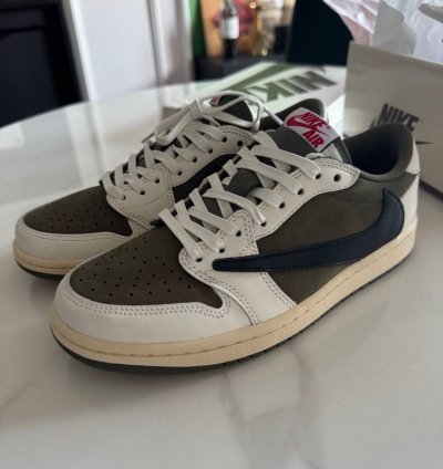 Jordan 1 Retro Low Og Sp Travis Scott Medium Olive