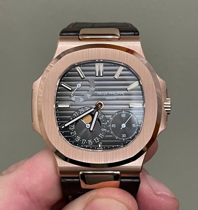 Patek Philippe Nautilus Oro Rosa Rose Gold Moonphases Fasi Luna