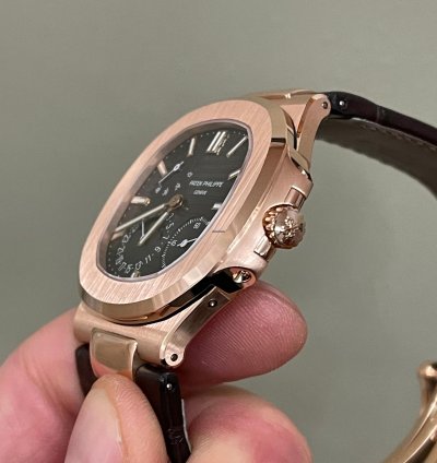 Patek Philippe Nautilus Oro Rosa Rose Gold Moonphases Fasi Luna