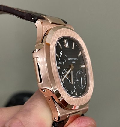 Patek Philippe Nautilus Oro Rosa Rose Gold Moonphases Fasi Luna