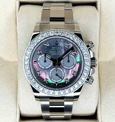 Rolex Daytona New 2025 Cosmograph Daytona 40mm 126579rbr White Gold Mother Of Pearl Diamond Dial