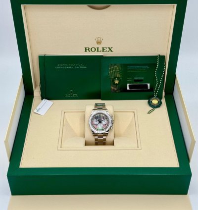 Rolex Daytona New 2025 Cosmograph Daytona 40mm 126579rbr White Gold Mother Of Pearl Diamond Dial