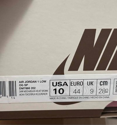 Jordan 1 Retro Low Og Sp Travis Scott Velvet Brown