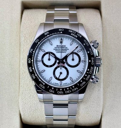 Rolex Daytona New 2025 Daytona 40mm 126500ln Stainless Steel White Panda Dial