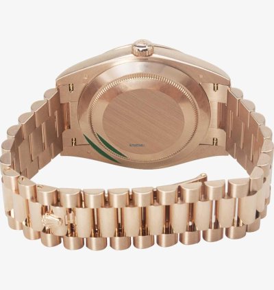 Rolex Day-date 40 Oyster Perpetual Day-date 40 60th Anniversary Olive Green Dial Factory Set Diamond Rose Gold 228345rbr