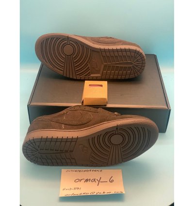 Jordan 1 Retro Low Og Sp Travis Scott Velvet Brown M8 5 W10