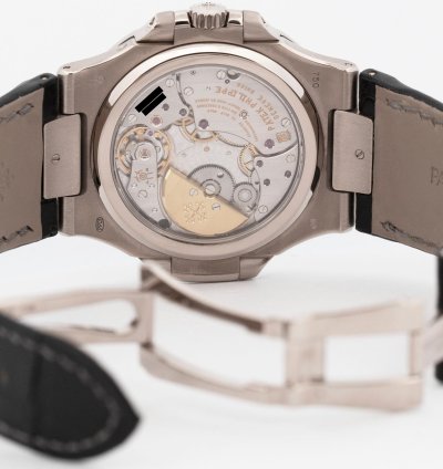 Patek Philippe Nautilus Papers Nautilus Gray Moon Phase 18k White Gold 5712g-001 Box