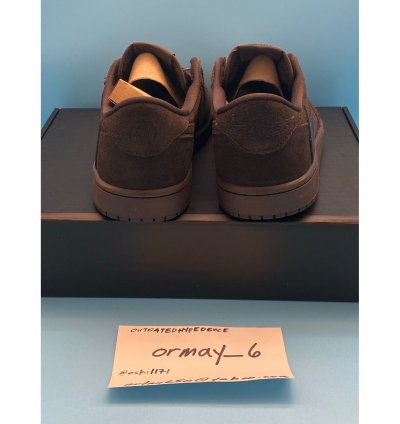 Jordan 1 Retro Low Og Sp Travis Scott Velvet Brown M8 5 W10