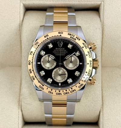 Rolex Daytona New 2025 Daytona 40mm 126503 Two-tone Black Diamond Dial