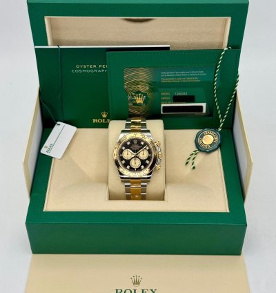 Rolex Daytona New 2025 Daytona 40mm 126503 Two-tone Black Diamond Dial