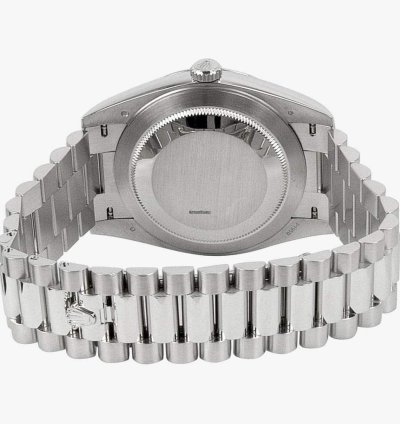 Rolex Day-date 40 Oyster Perpetual Day-date 40 Platinum Factory Baguette Diamonds 228206