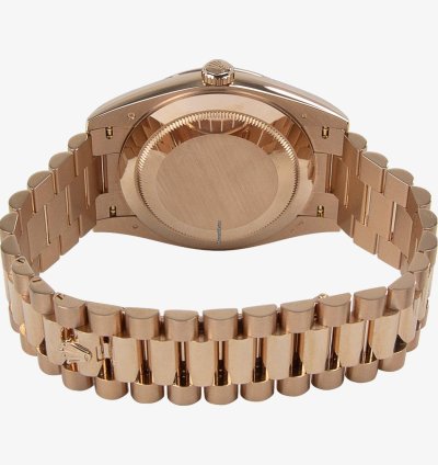 Rolex Day-date 40 Oyster Perpetual Day-date 40 Sundust Factory Baguette Diamonds 18kt Everose Gold 228235