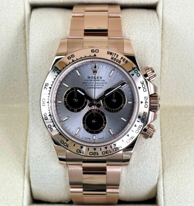 Rolex Daytona New 2025 Daytona 40mm 126505 Rose Gold Sundust Dial