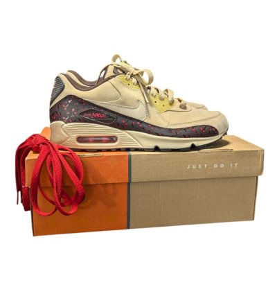 2006 Nike Air Max 90 Leather Sneakers Cherries 314455-221