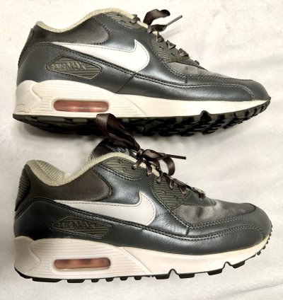 2006 Nike Air Max 90 Women 6 5 Metallic Pewter 312052-011