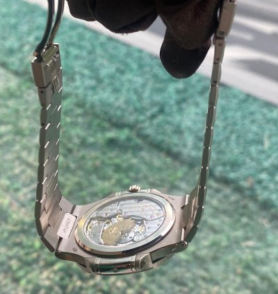 Patek Philippe Nautilus Perpetual Calendar 5740 White Gold Blue